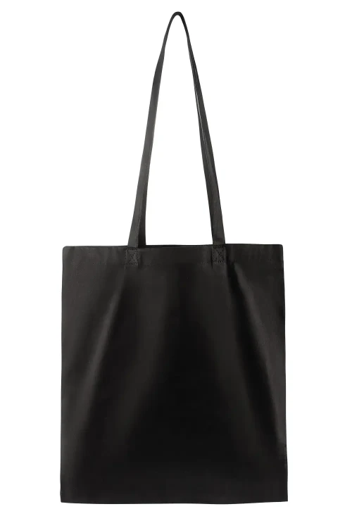 torba bawełniana reklamowa czarna 140 g m2 naturalna torba ekologiczna na zakupy